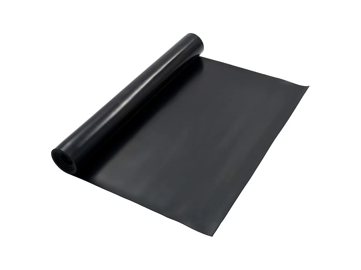 Tapis en caoutchouc antidérapant 1,2x5 m 3 mm Lisse