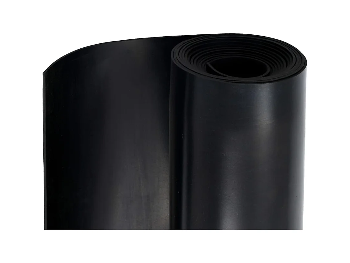 Tapis en caoutchouc antidérapant 1,2x5 m 3 mm Lisse