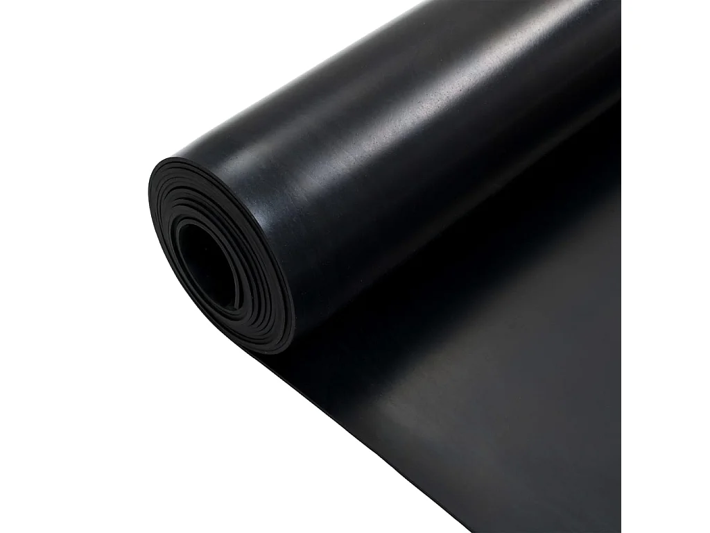 Tapis en caoutchouc antidérapant 1,2x5 m 3 mm Lisse