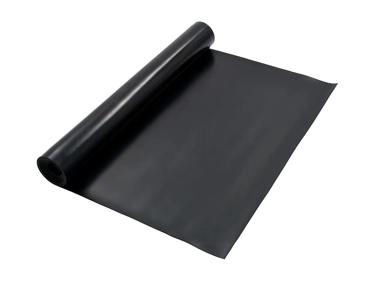 Tapis en caoutchouc antidérapant 1,2x5 m 3 mm Lisse