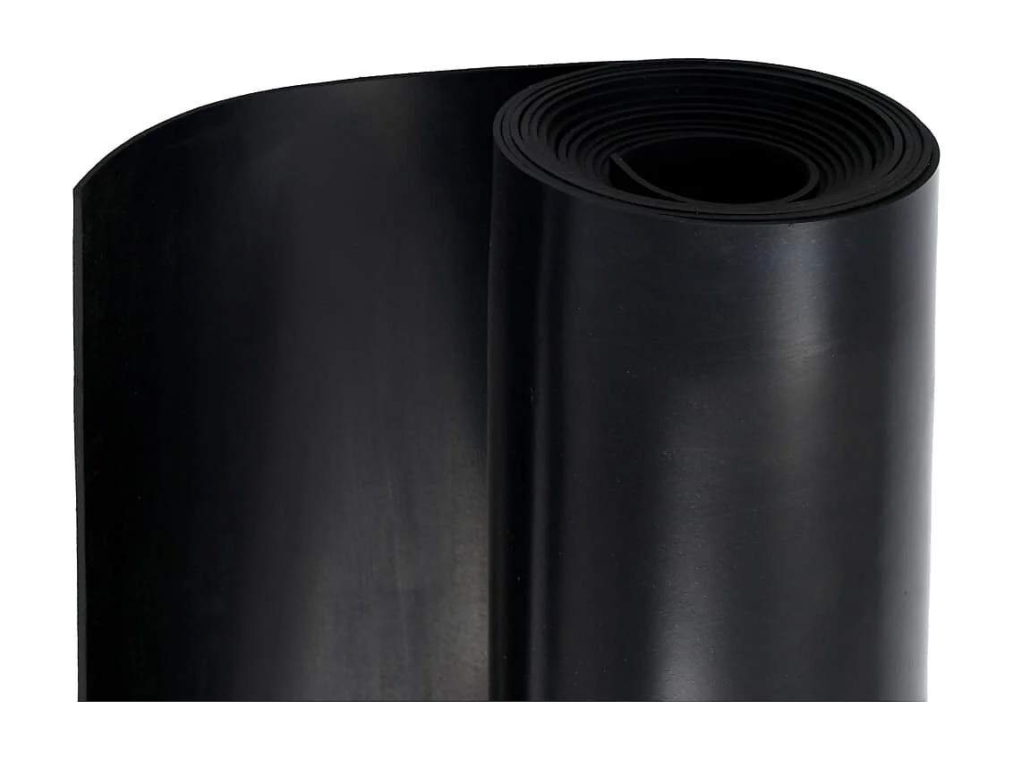 Tapis en caoutchouc antidérapant 1,2x5 m 3 mm Lisse