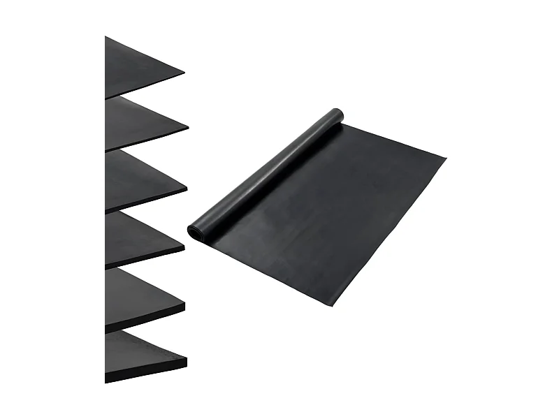 Tapis en caoutchouc antidérapant 1,2x2 m 1 mm Lisse