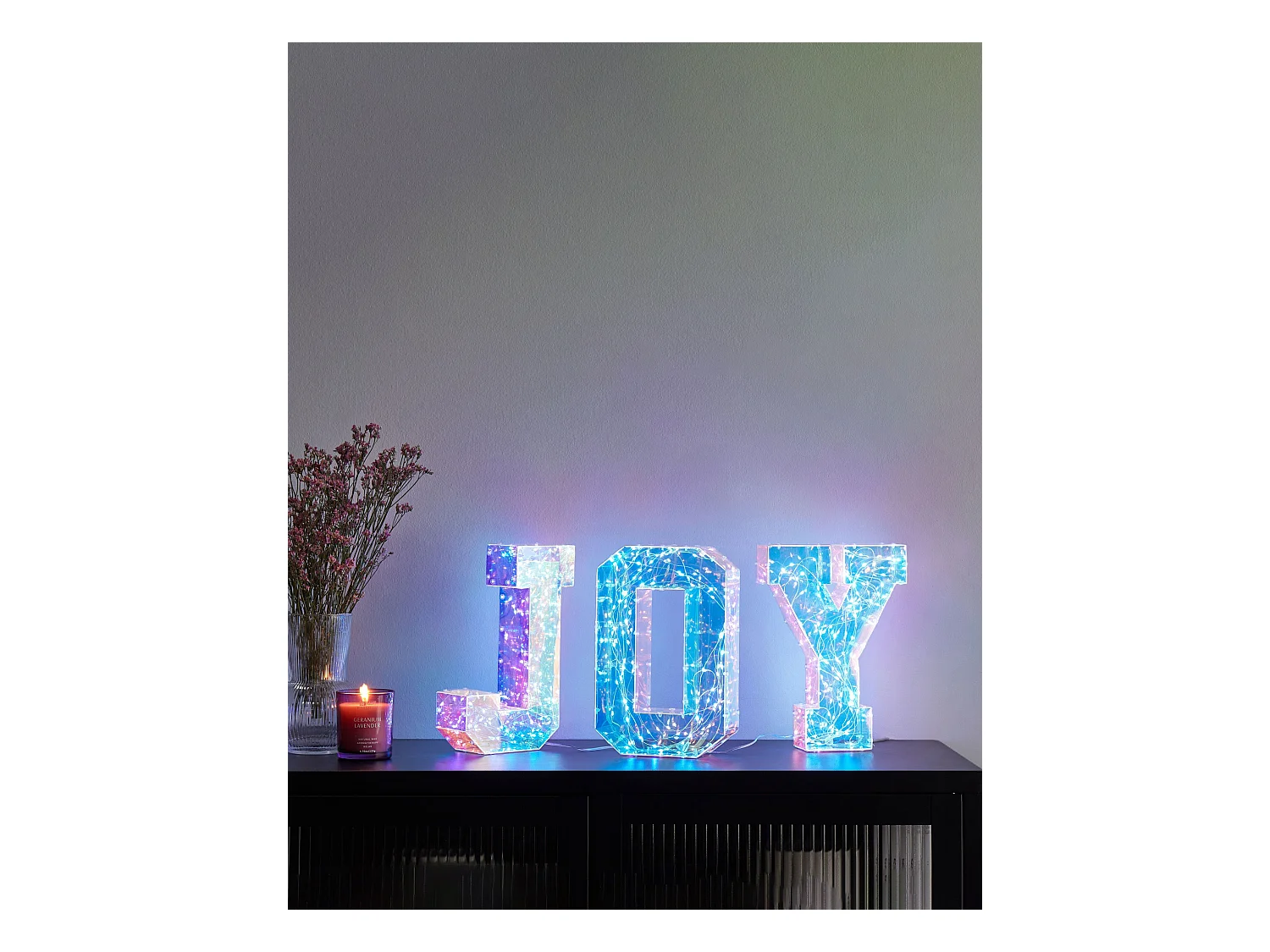 Décoration LED Texte CASTOR Multicolore