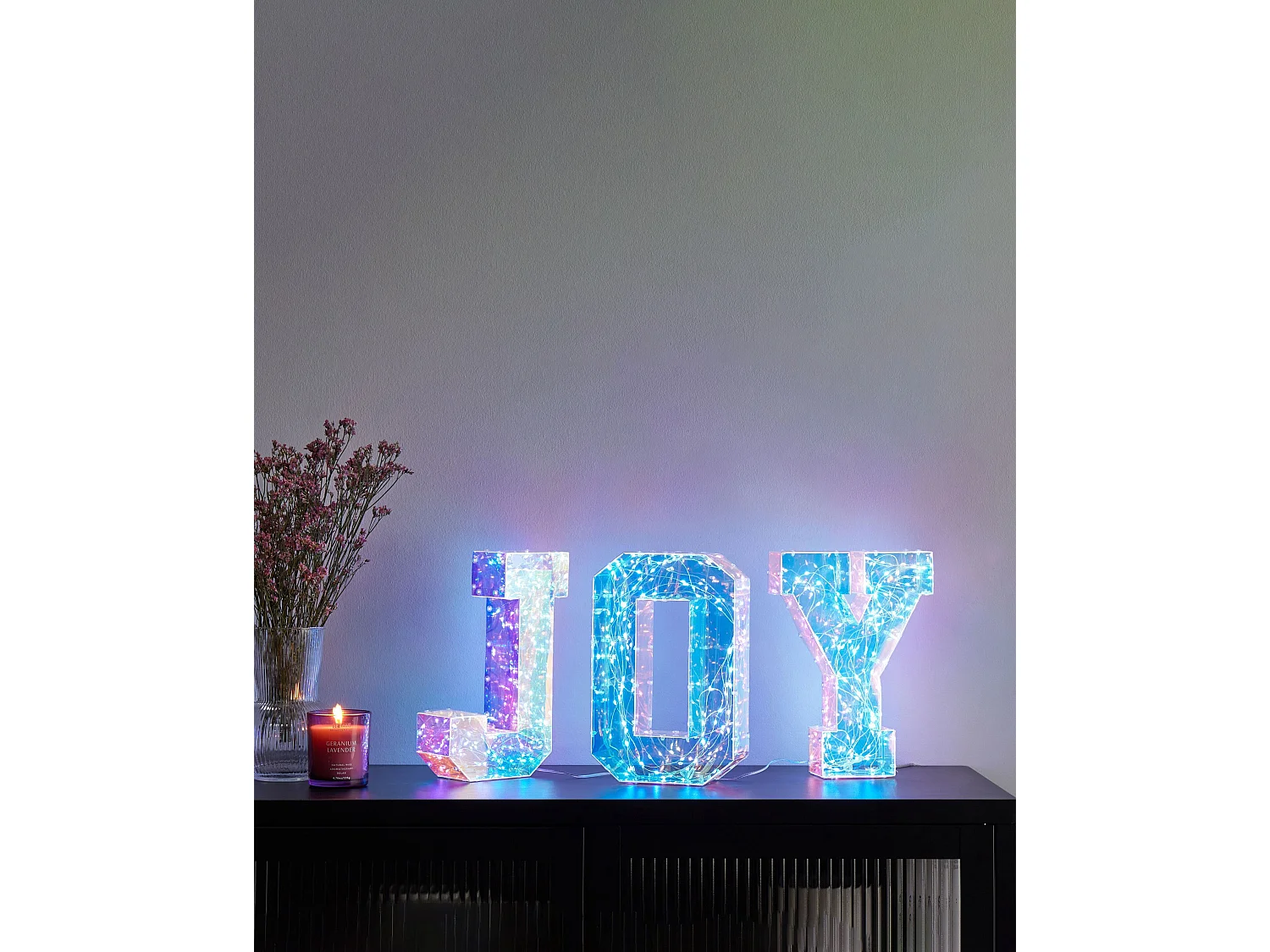 Décoration LED Texte CASTOR Multicolore