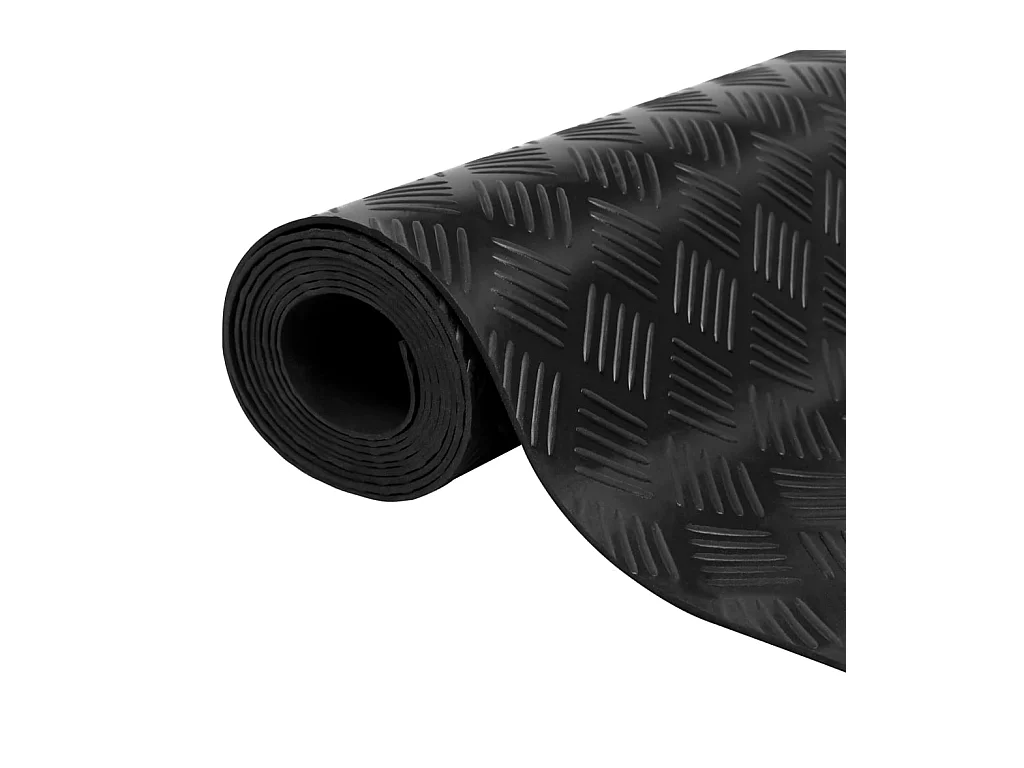 Tapis en caoutchouc antidérapant 1,5x4 m 3 mm Quadrillage