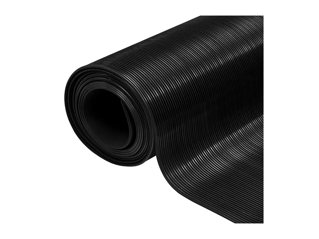 Tapis en caoutchouc antidérapant 1,5x2 m 3 mm Nervure fine