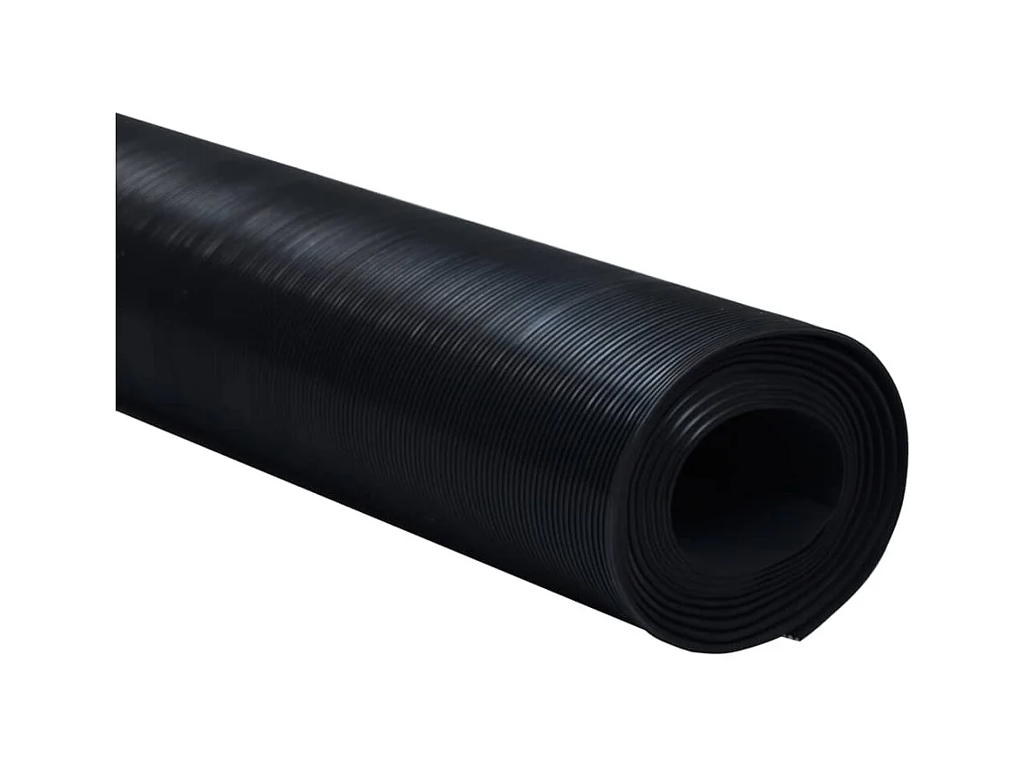 Tapis en caoutchouc antidérapant 1,5x2 m 3 mm Nervure fine