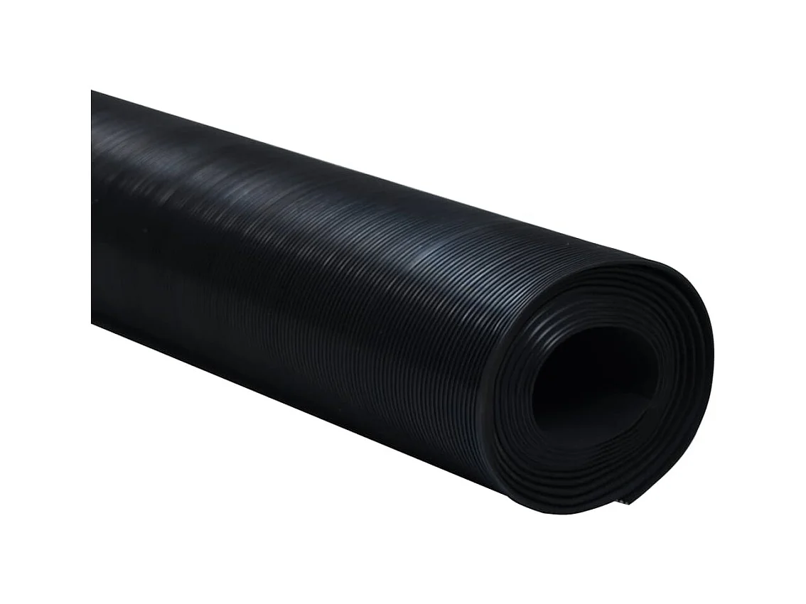 Tapis en caoutchouc antidérapant 1,5x4 m 3 mm Nervure fine