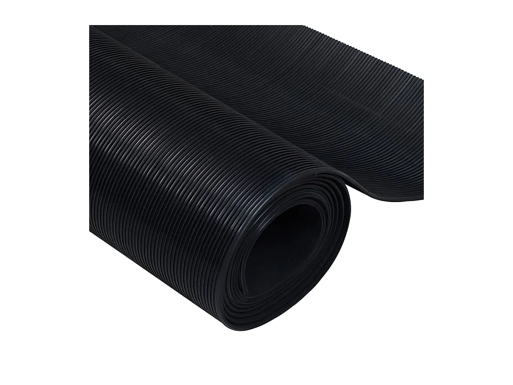 Tapis en caoutchouc antidérapant 1,5x4 m 3 mm Nervure fine