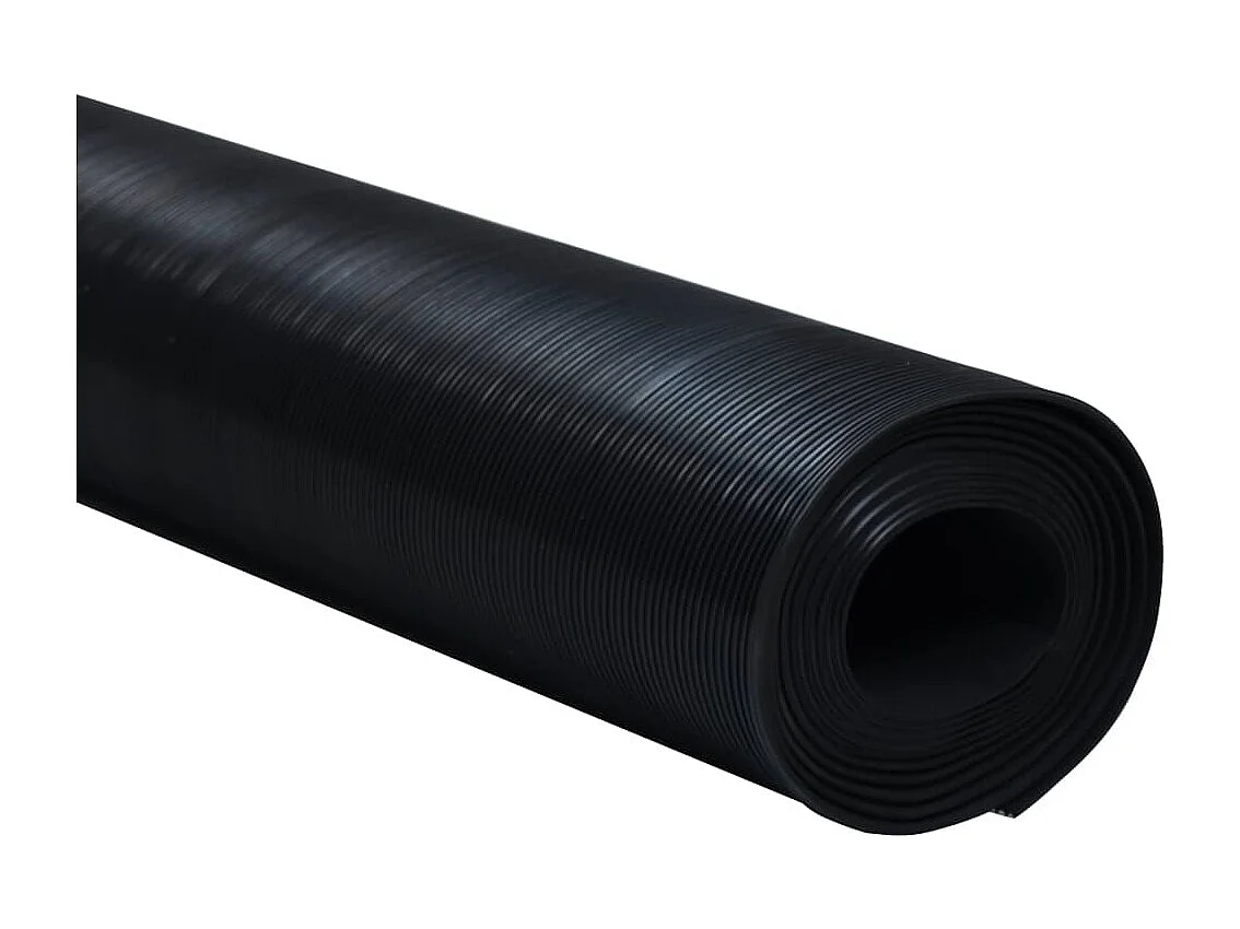 Tapis en caoutchouc antidérapant 1,5x4 m 3 mm Nervure fine