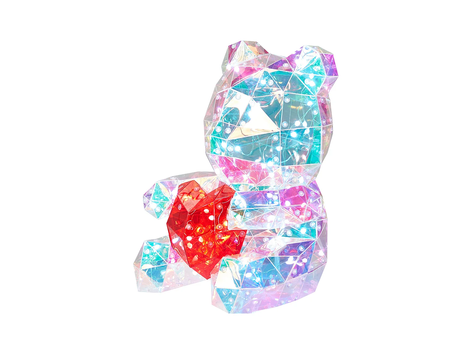 Décoration LED Ours en peluche RIGEL avec l'application Multicolore