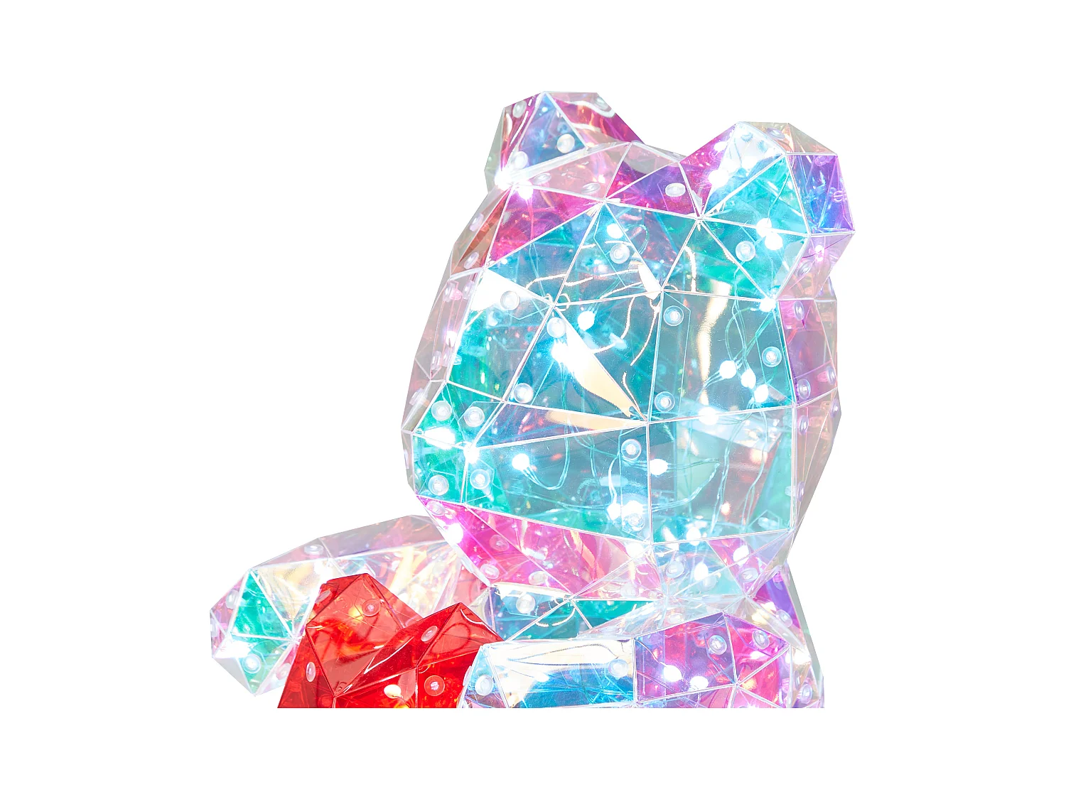 Décoration LED Ours en peluche RIGEL avec l'application Multicolore