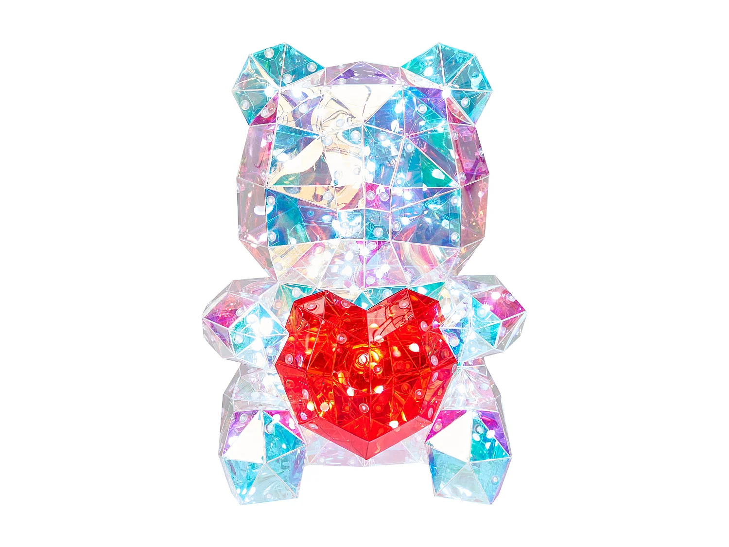 Décoration LED Ours en peluche RIGEL avec l'application Multicolore