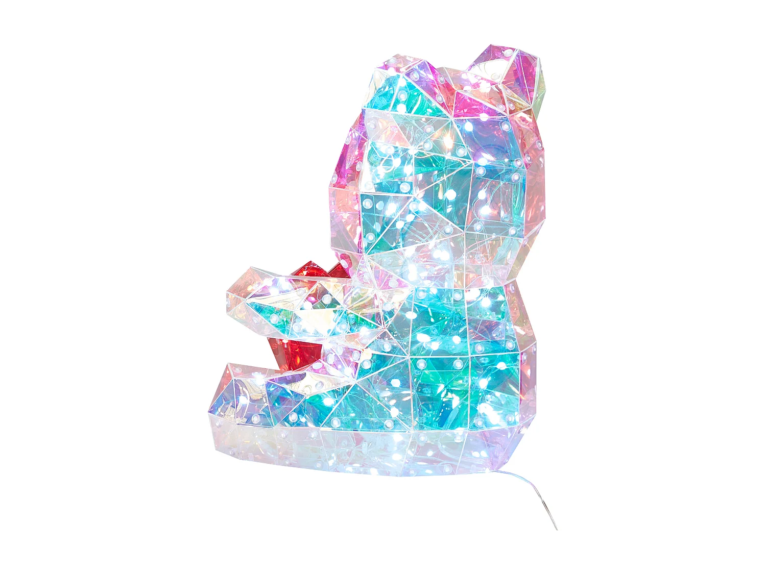 Décoration LED Ours en peluche RIGEL avec l'application Multicolore