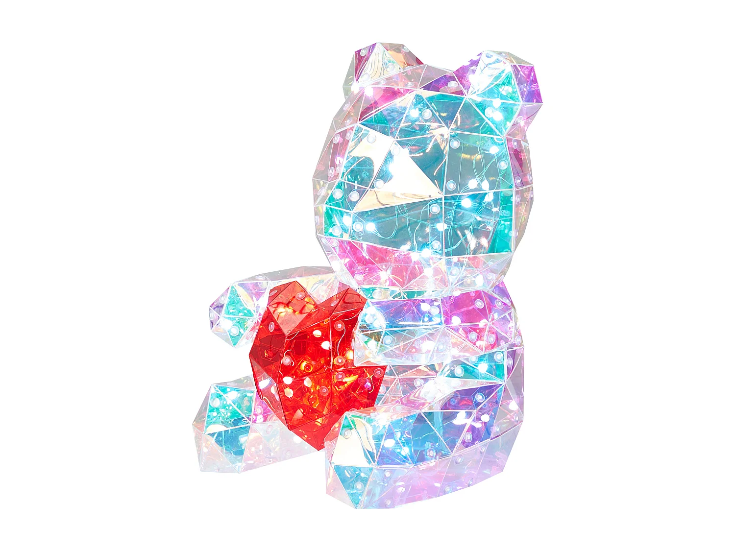 Décoration LED Ours en peluche RIGEL avec l'application Multicolore