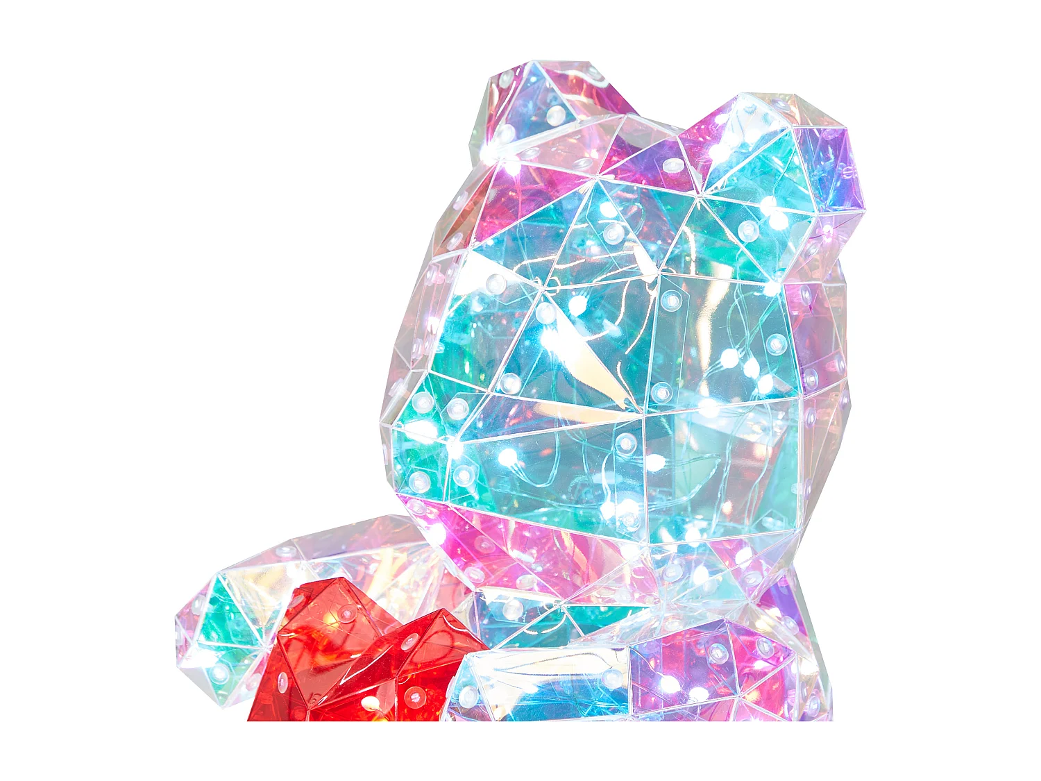 Décoration LED Ours en peluche RIGEL avec l'application Multicolore