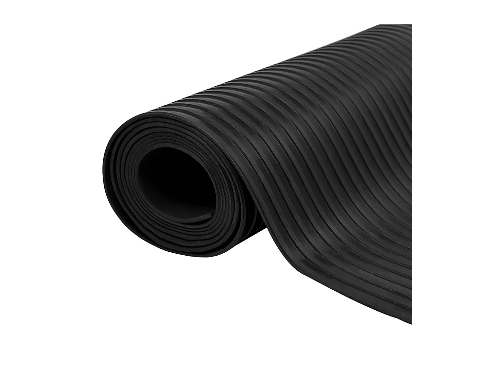Tapis en caoutchouc antidérapant 1,5x2 m 3 mm Nervure large