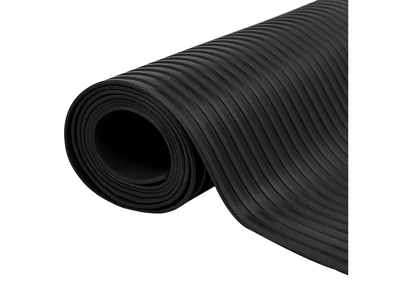Tapis en caoutchouc antidérapant 5 x 1 m Modèle à nervures