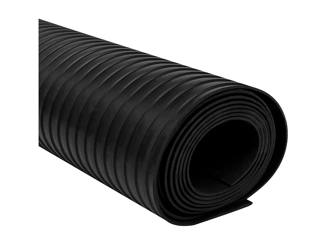 Tapis en caoutchouc antidérapant 5 x 1 m Modèle à nervures