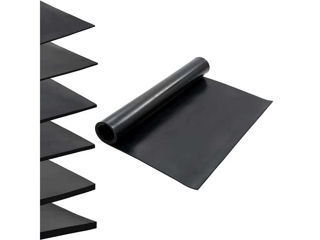 Tapis en caoutchouc antidérapant 1,2x2 m 8 mm Lisse