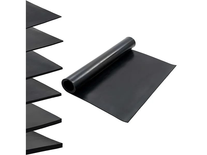 Tapis en caoutchouc antidérapant 1,2x2 m 8 mm Lisse