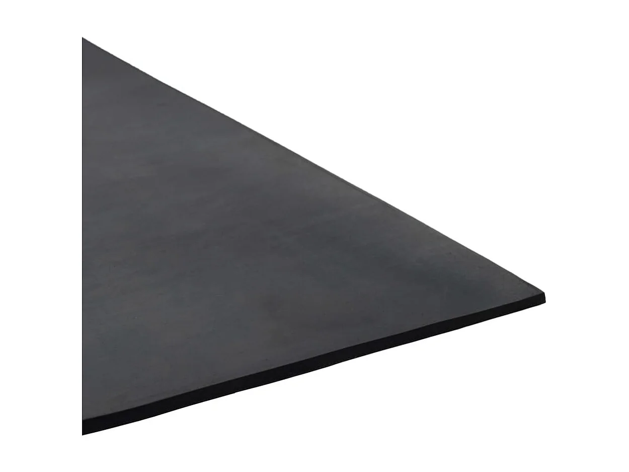 Tapis en caoutchouc antidérapant 1,2x2 m 3 mm Lisse