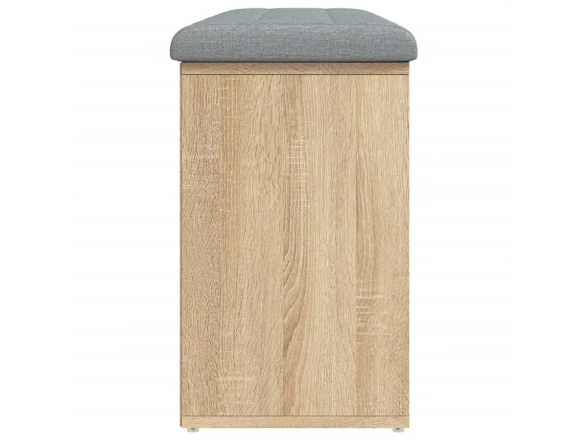 Schoenenbank 102x32x50 cm bewerkt hout sonoma eikenkleurig