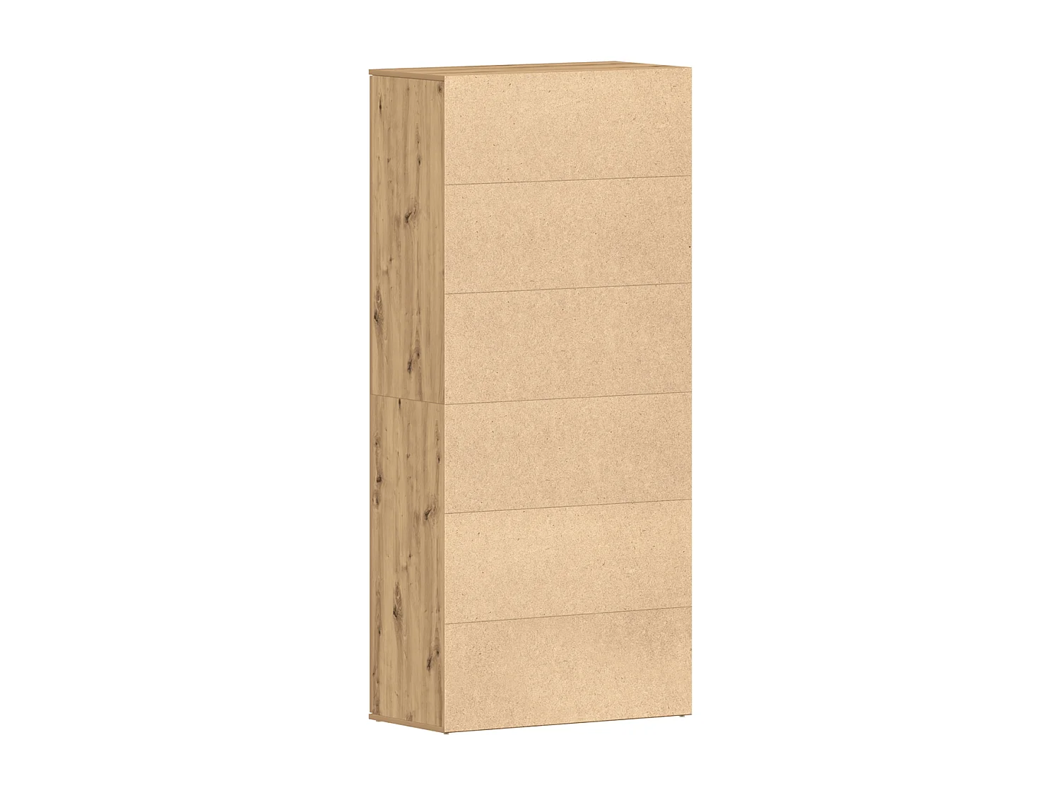 Zapatero Nieve 5 estantes + barra natural 180x80x39 cm