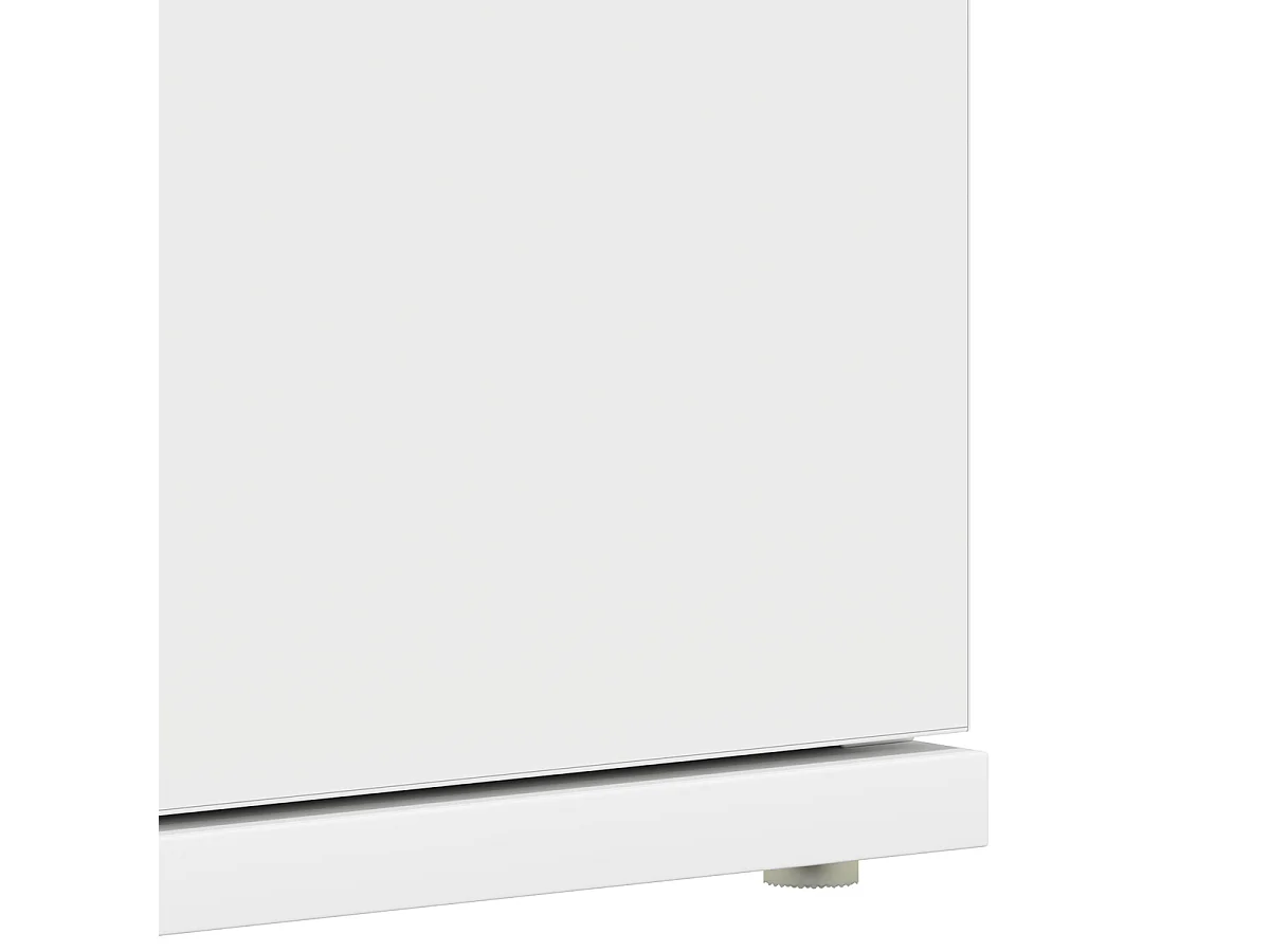 Zapatero Nieve 5 estantes + barra blanco 180x80x39 cm