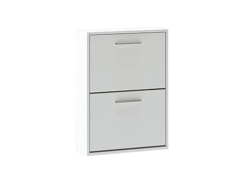 Zapatero Aura 2 puertas 6 pares blanco 73x54x18 cm
