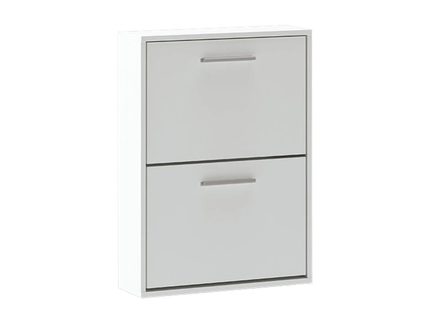 Zapatero Aura 2 puertas 6 pares blanco 73x54x18 cm