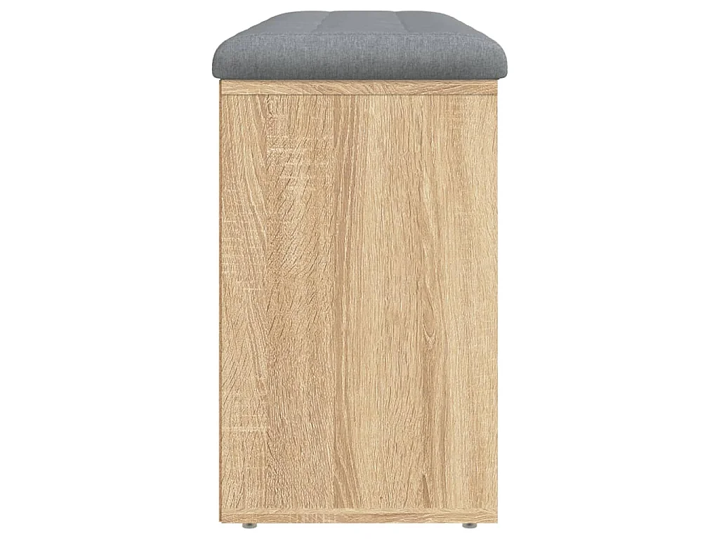Banc à chaussures chêne sonoma 102x32x50 cm bois d'ingénierie