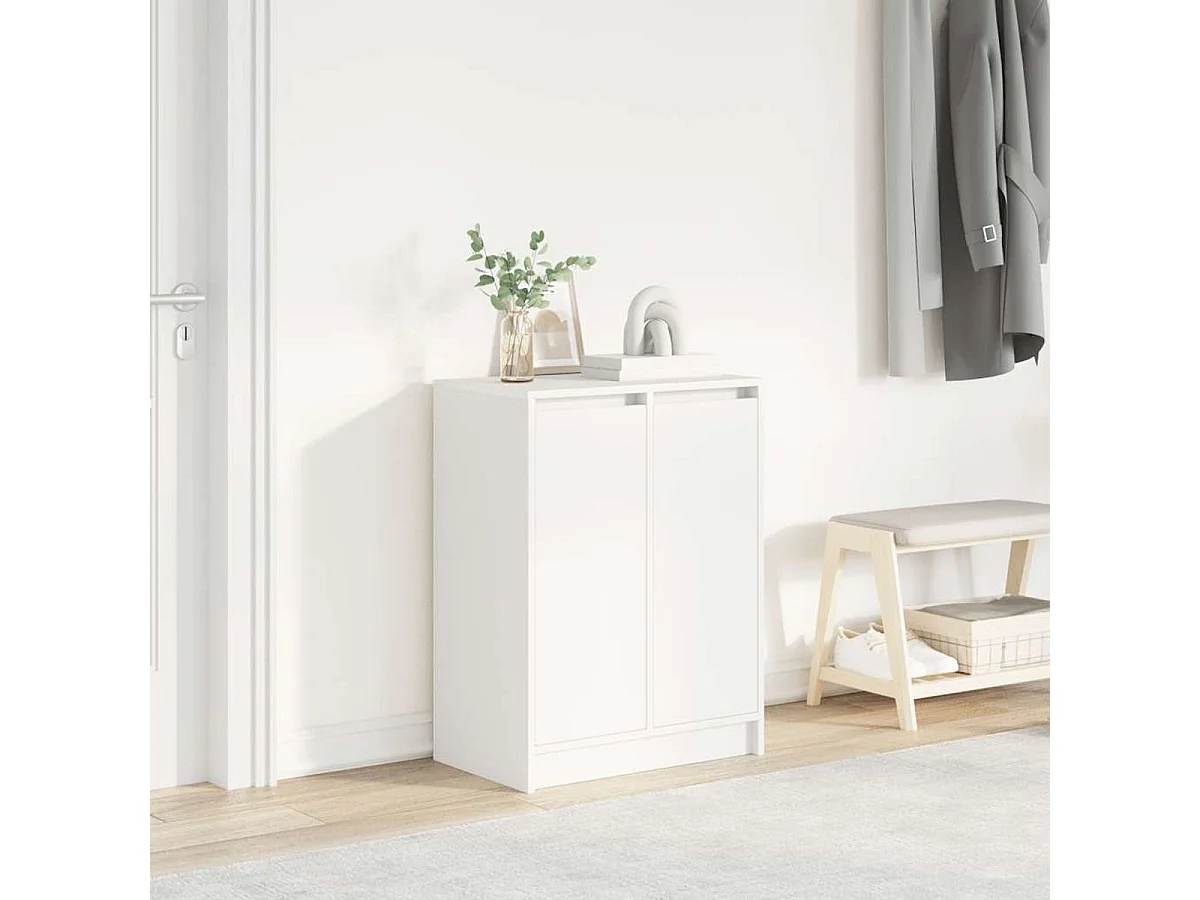 Zapatero Thina 8 compartimentos blanco 76x57x34 cm