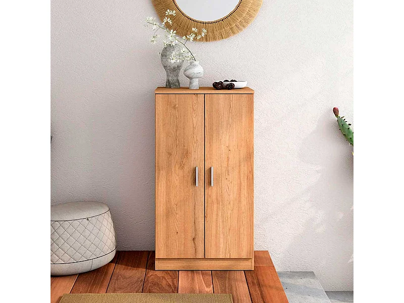 Zapatero Rhin 4 estantes natural 100,5x55,2x35 cm