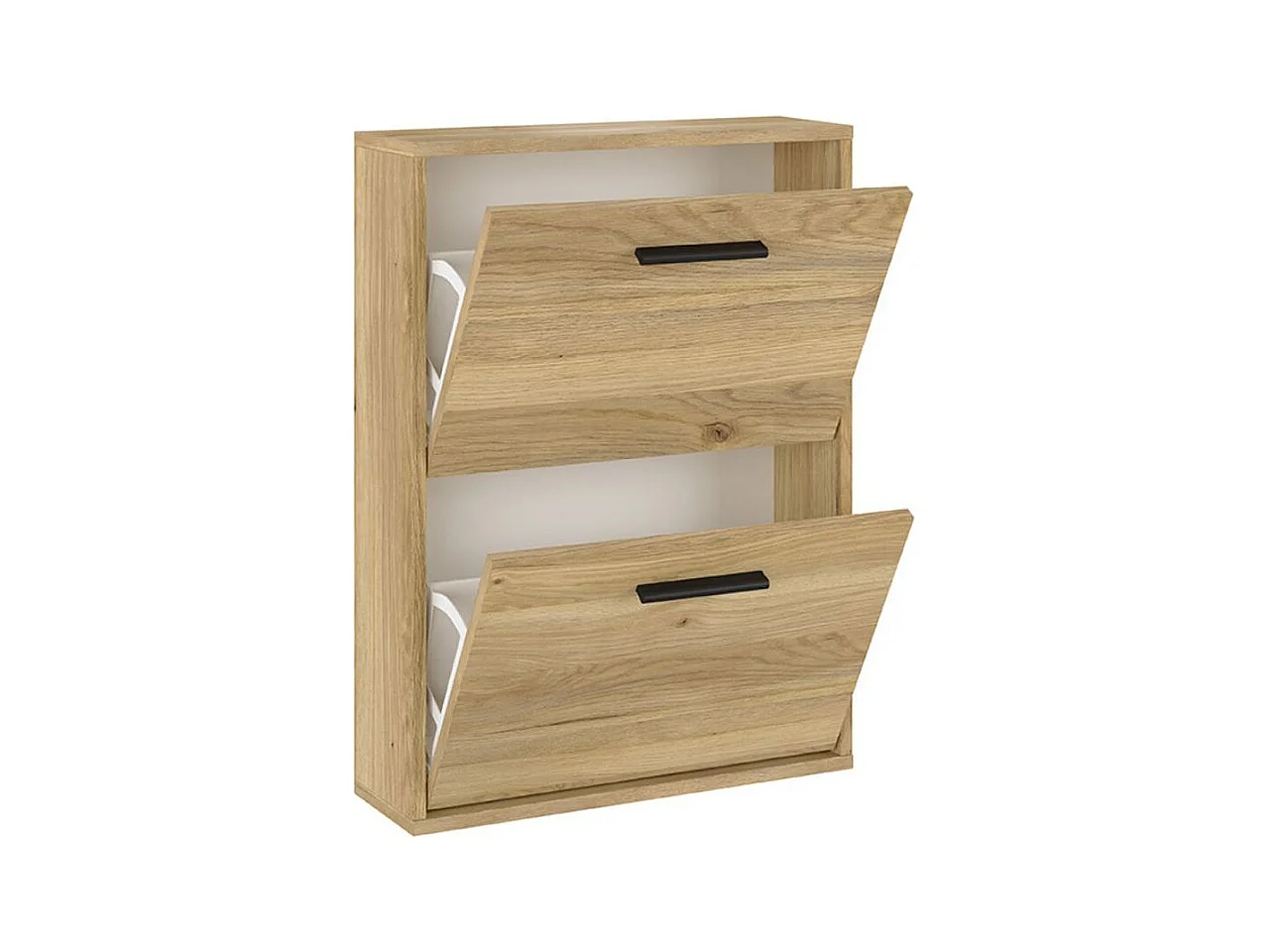 Zapatero New Aura 2 puertas abatibles natural 73x54x18 cm