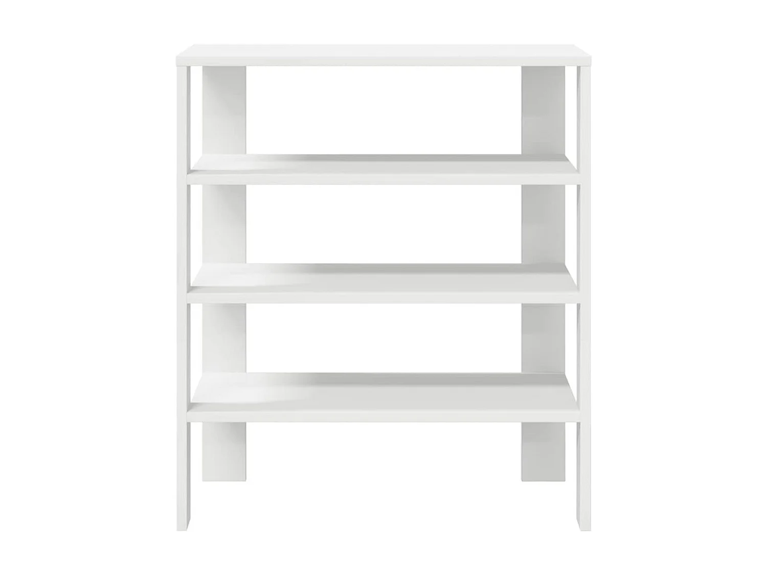 Zapatero Moon 4 niveles blanco 70x61x32 cm