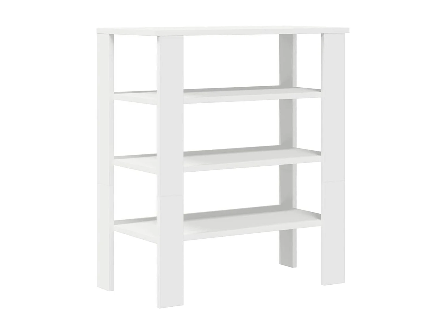 Zapatero Moon 4 niveles blanco 70x61x32 cm