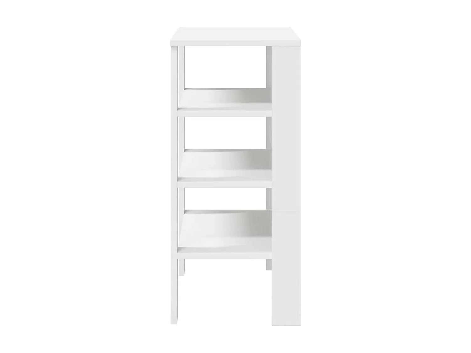 Zapatero Moon 4 niveles blanco 70x61x32 cm