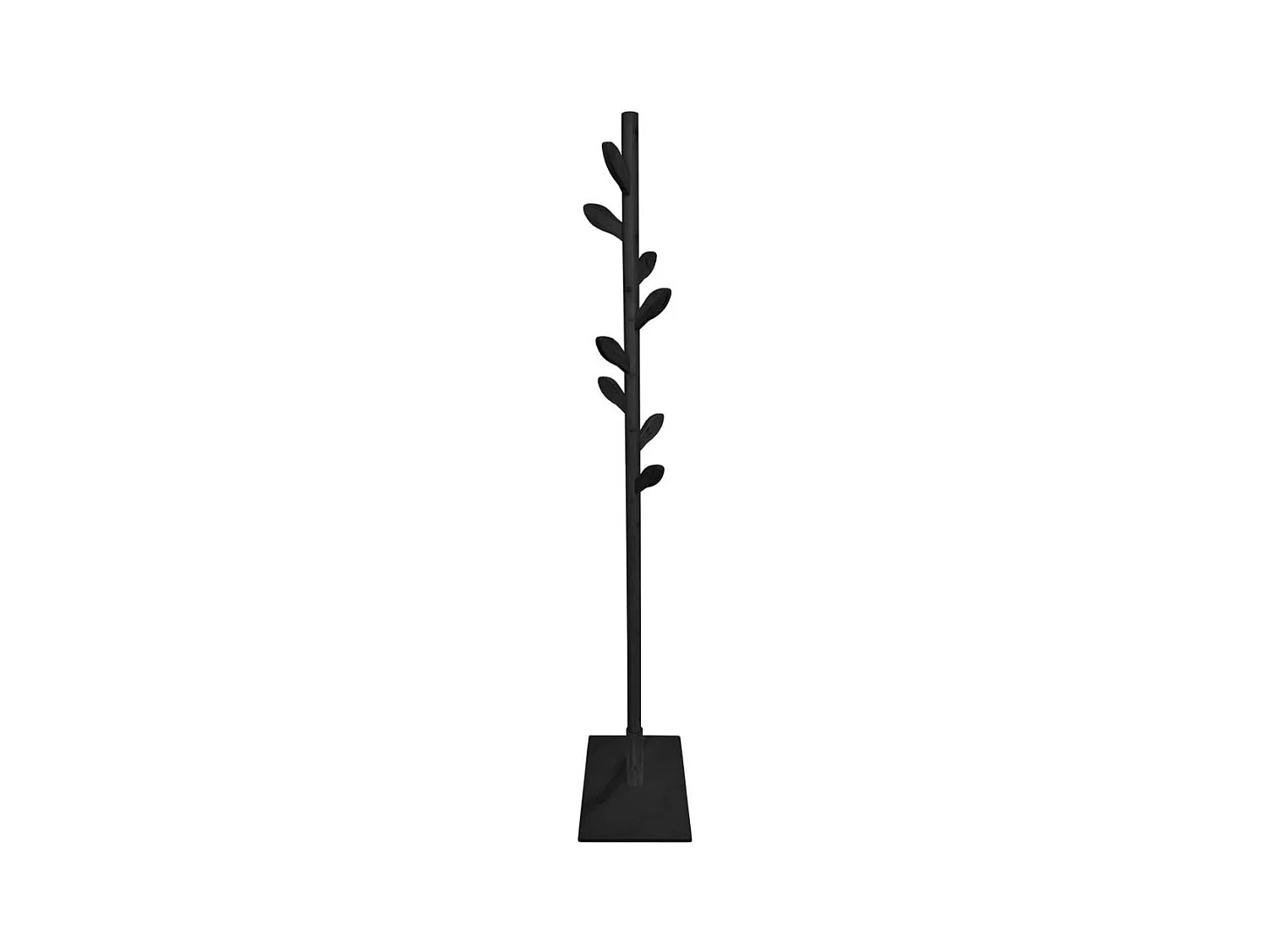Perchero Gamma 8 colgadores negro 176x30x40 cm Adec