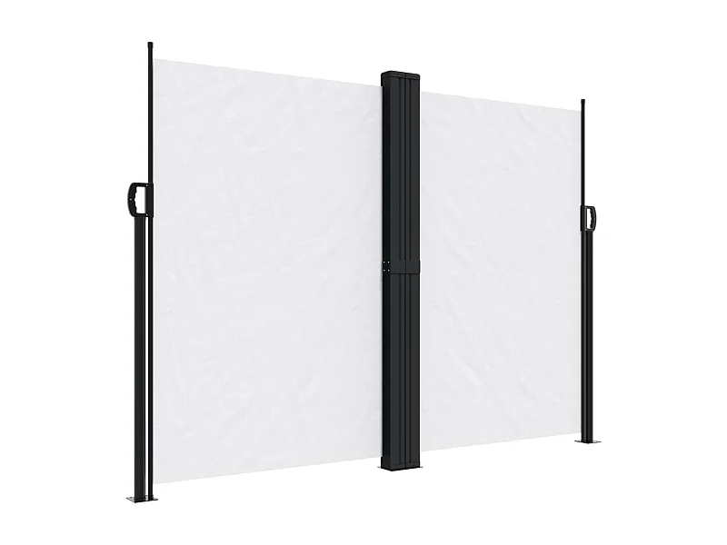 Toldo lateral retráctil blanco 180x1200 cm