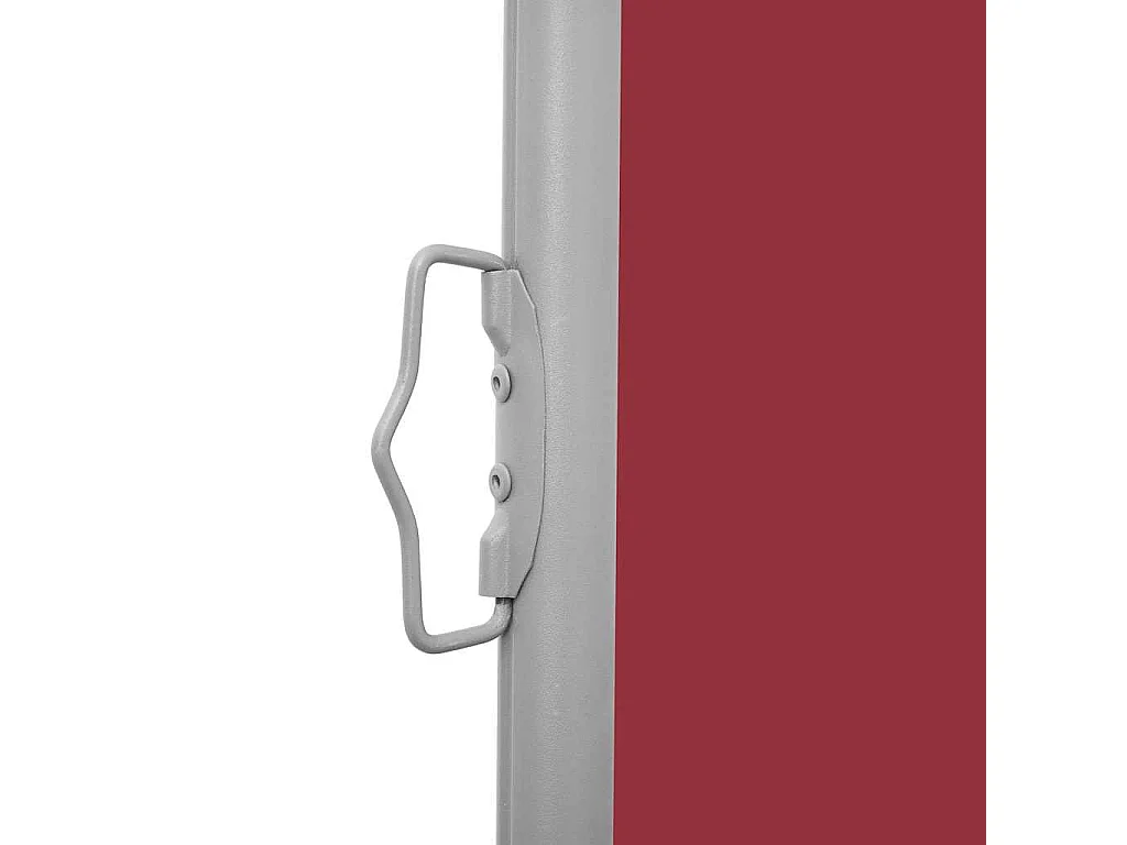 Toldo Lateral Retrátil Vermelho 140x600 cm para Pátio e Varanda
