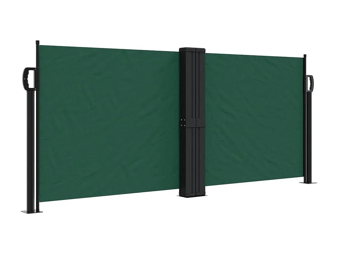 Toldo lateral retráctil verde oscuro 100x600 cm