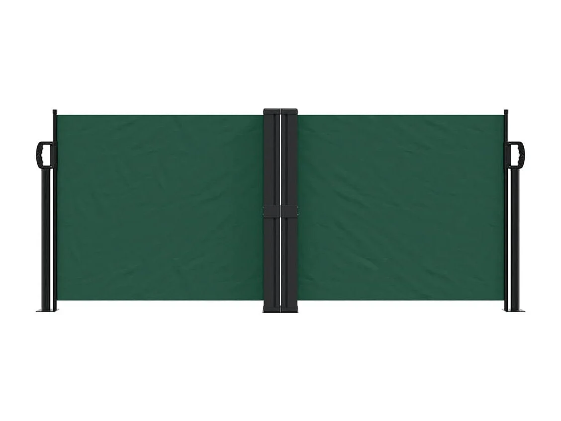 Toldo lateral retráctil verde oscuro 100x600 cm