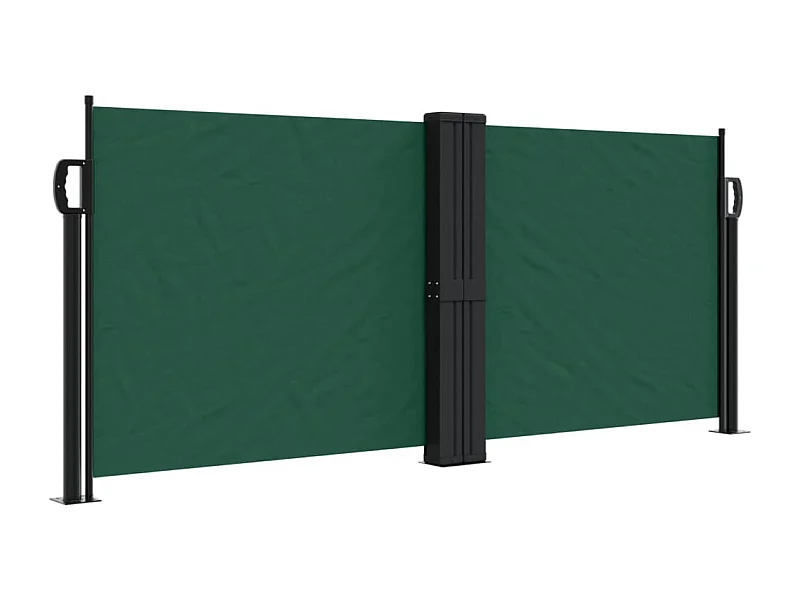 Toldo lateral retráctil verde oscuro 100x600 cm