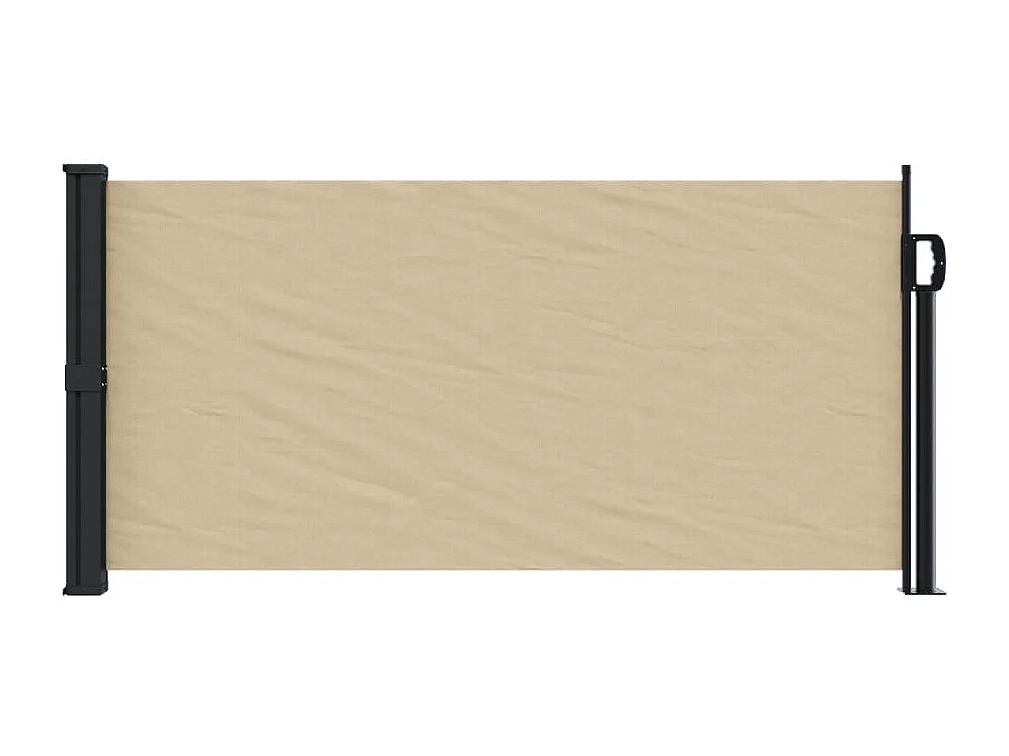 Toldo lateral retráctil beige 100x300 cm