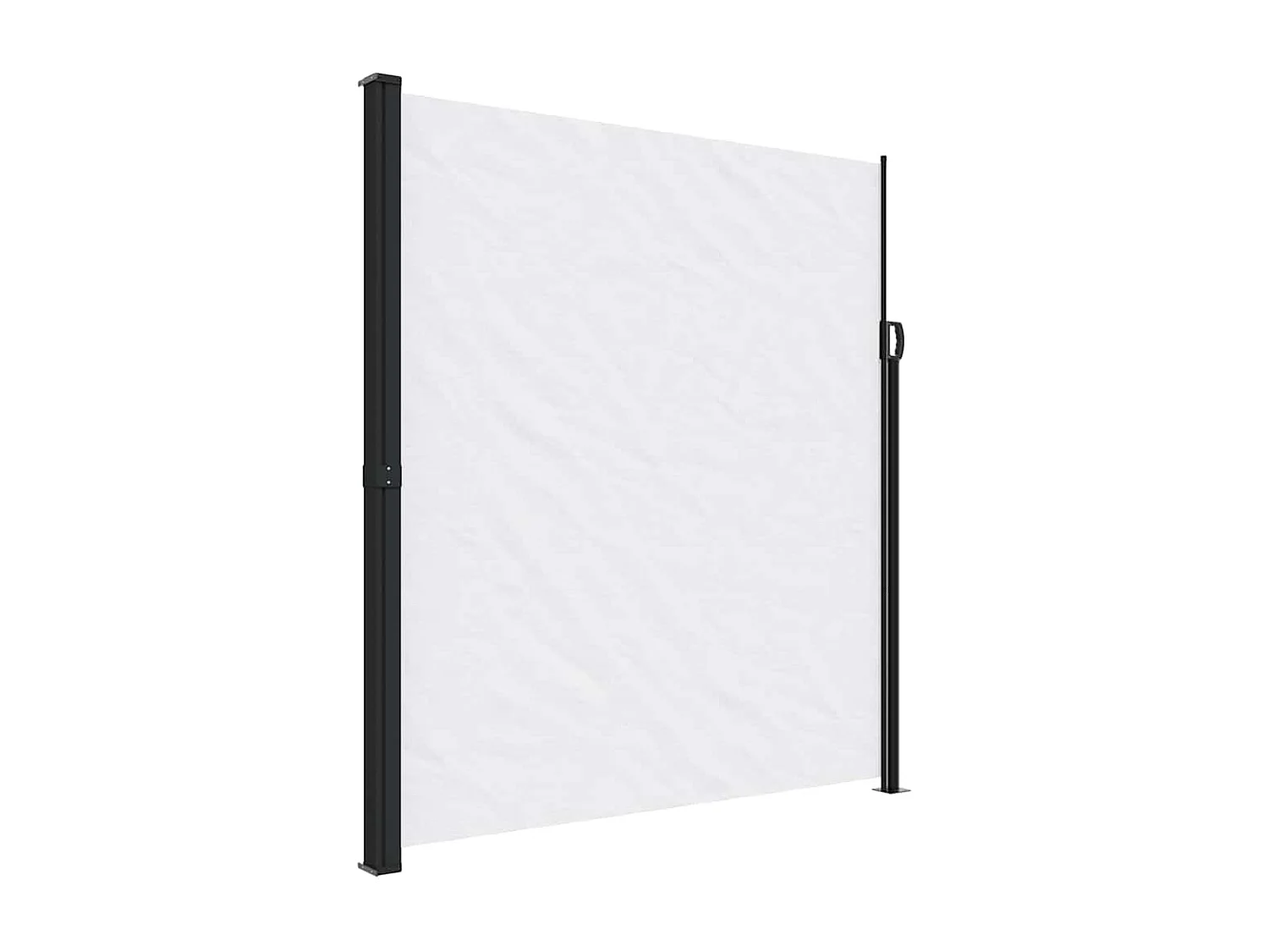 Toldo lateral retráctil blanco 220x600 cm