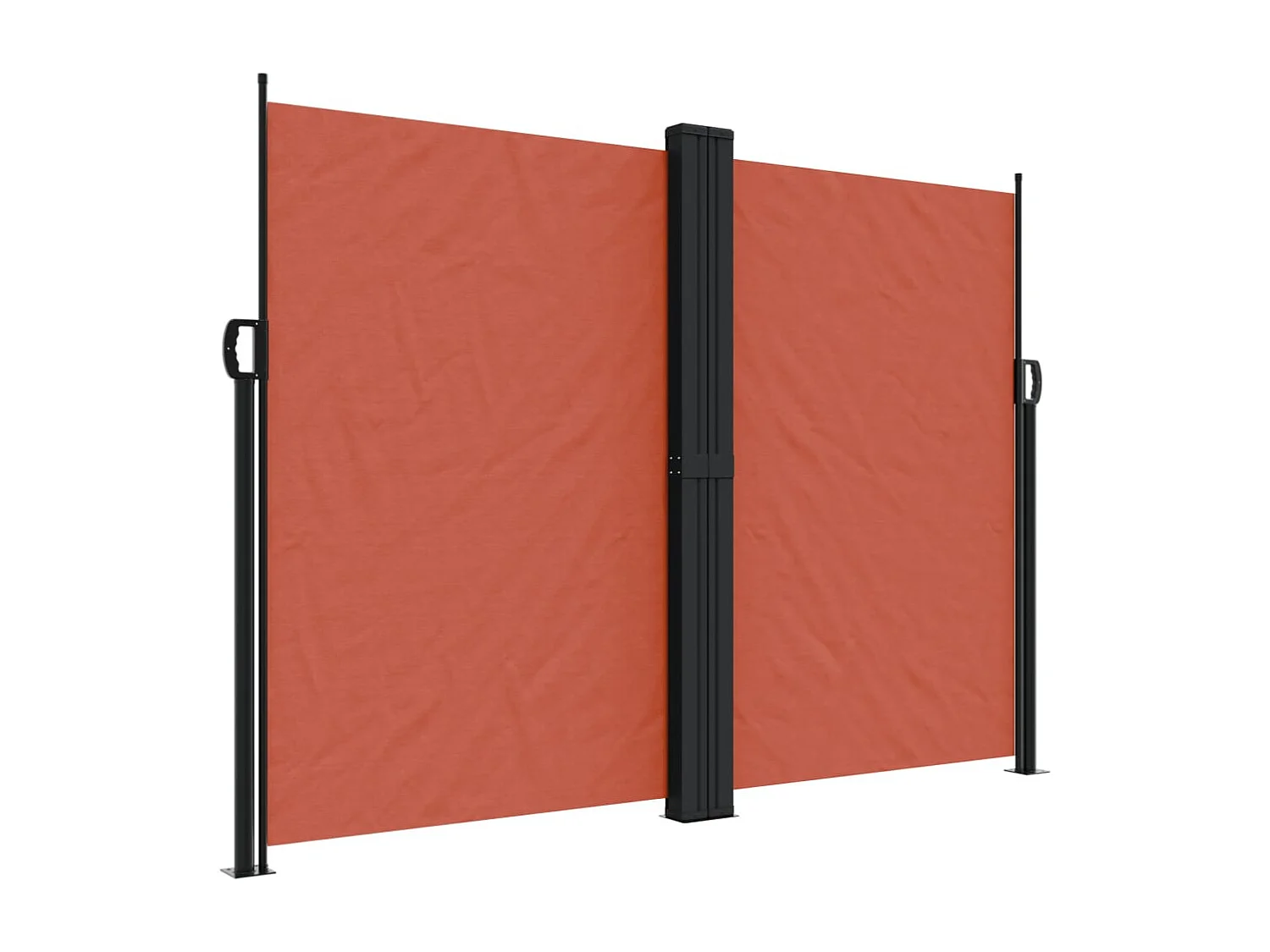 Toldo lateral retráctil terracota 180x1000 cm