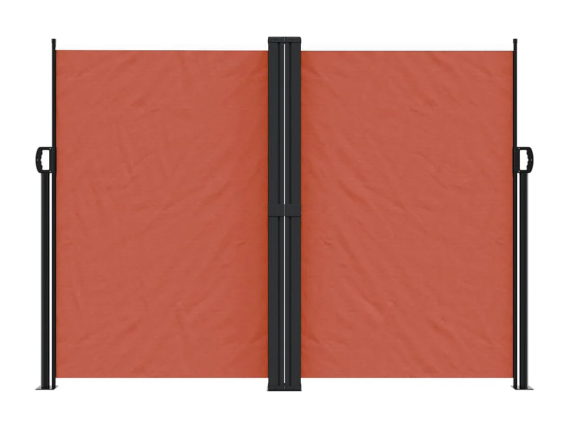 Toldo lateral retráctil terracota 180x1000 cm