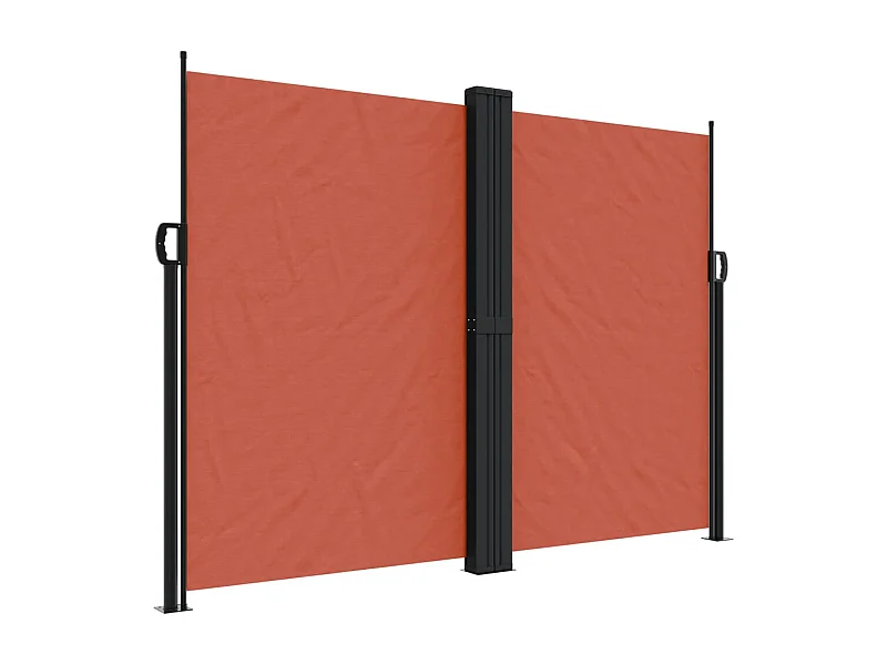 Toldo lateral retráctil terracota 180x1000 cm