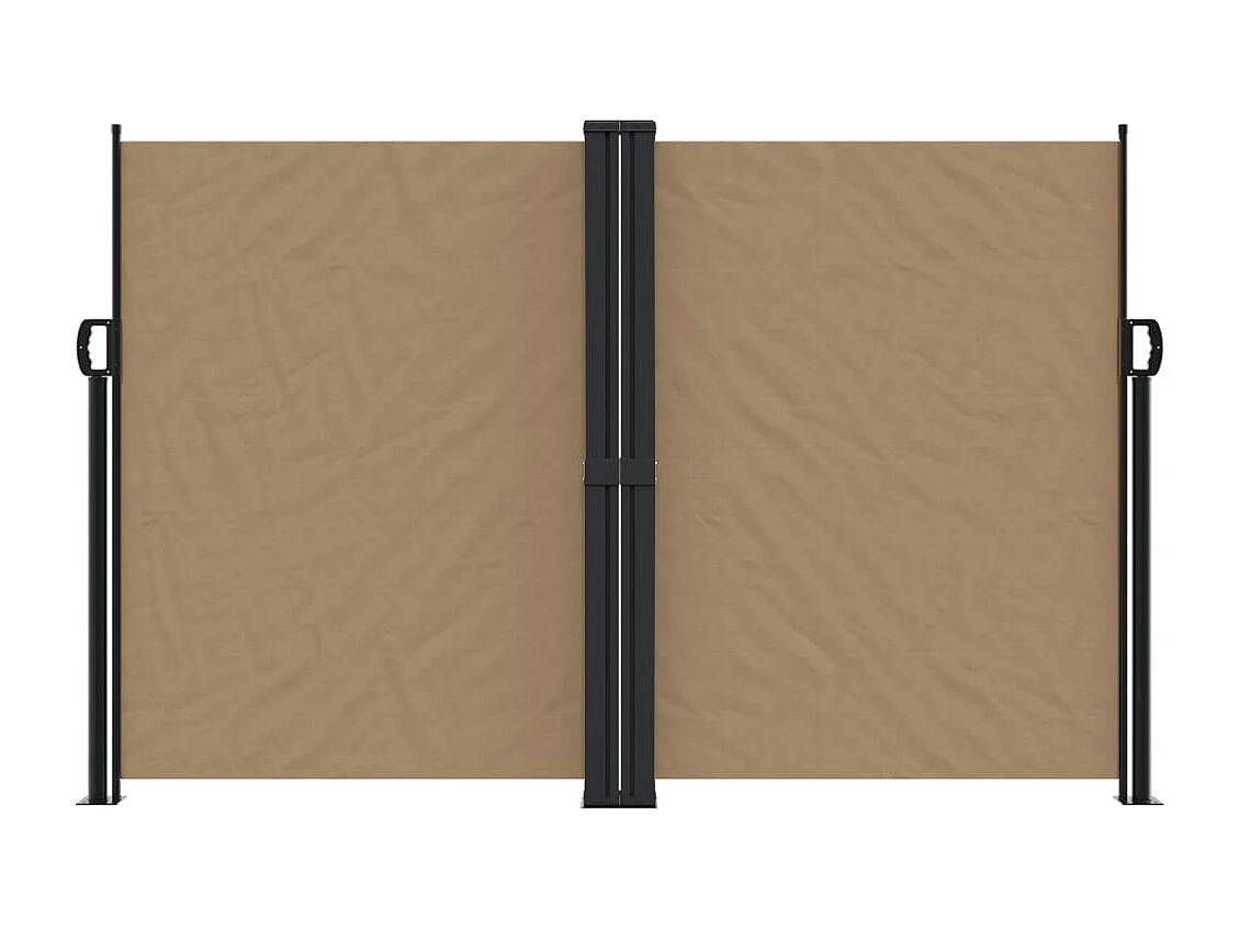 Toldo lateral retráctil gris taupe 160x1200 cm